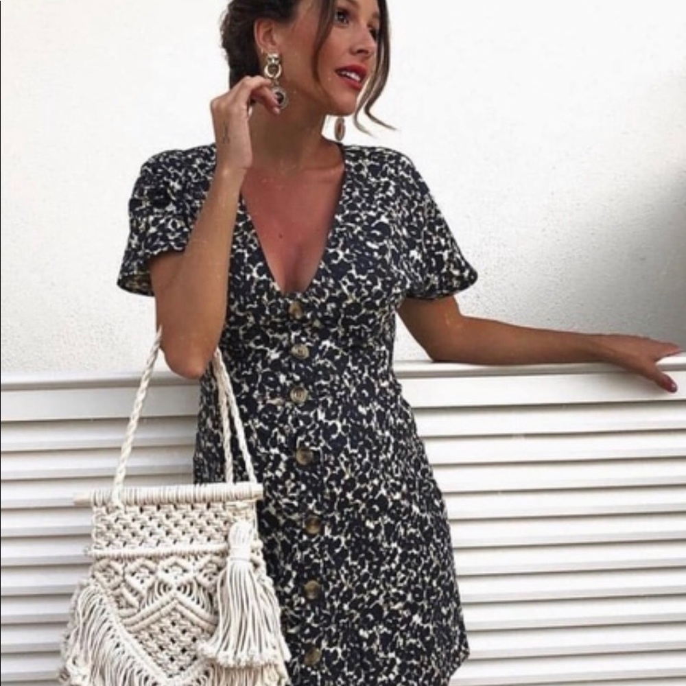 Zara Basic Macrame Braided Handbag - image 3